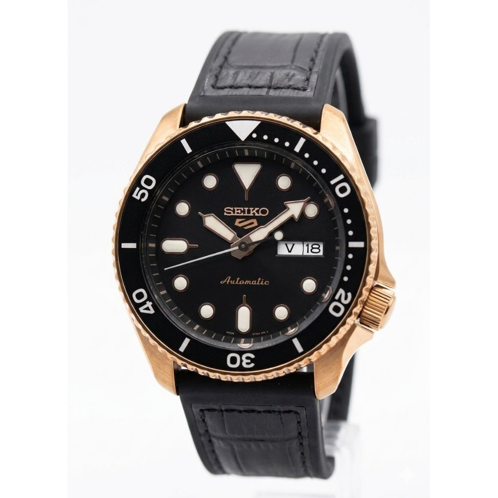 Jam Tangan Seiko SRPD76K1 Tali Kulit Hitam Pria