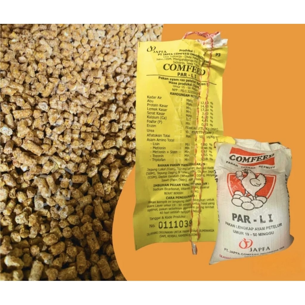 Par-LI Comfeed pellet pakan ayam petelur usia 19-50minggu