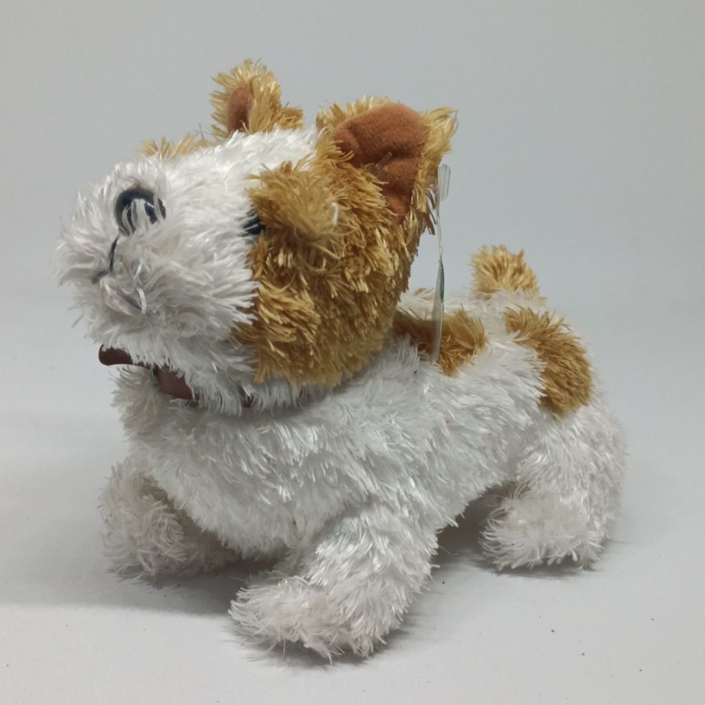 Boneka TEMPAT REMOTE MINUS BRAND anjing jenis Jack Russell Terrie 16cm tag