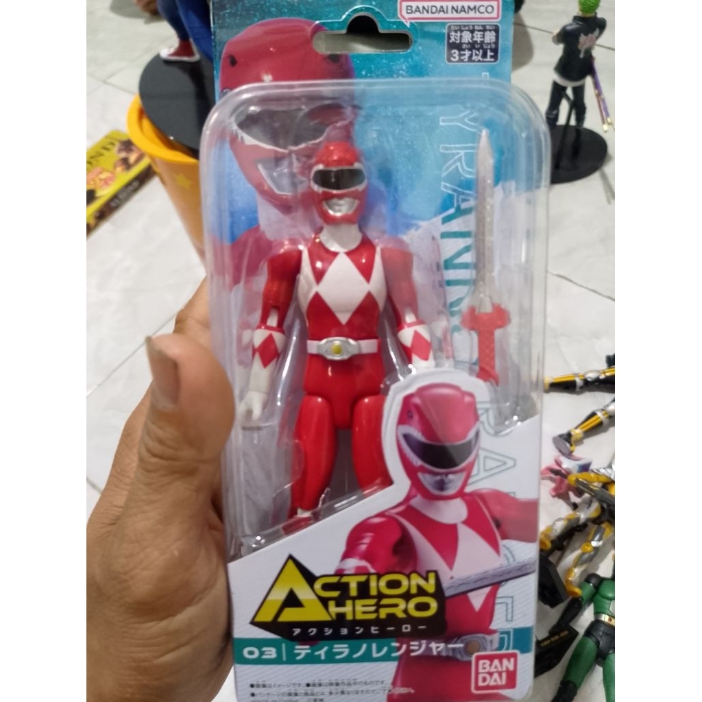 mighty morpin power rangers merah mirip shf