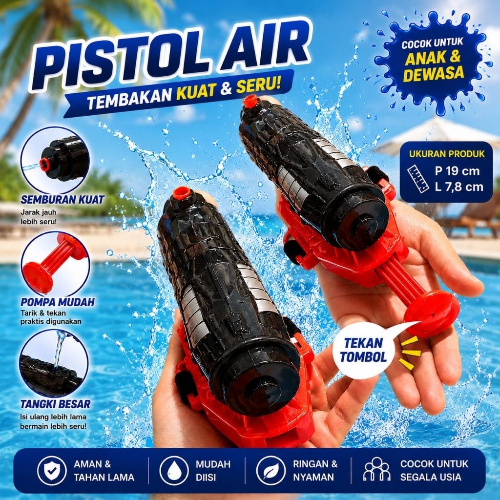 049 Mainan Pistol Air Anak / Mainan Pistol Air mini / Mainan Kolam Renang Anak Anak / Mainan Mandi A