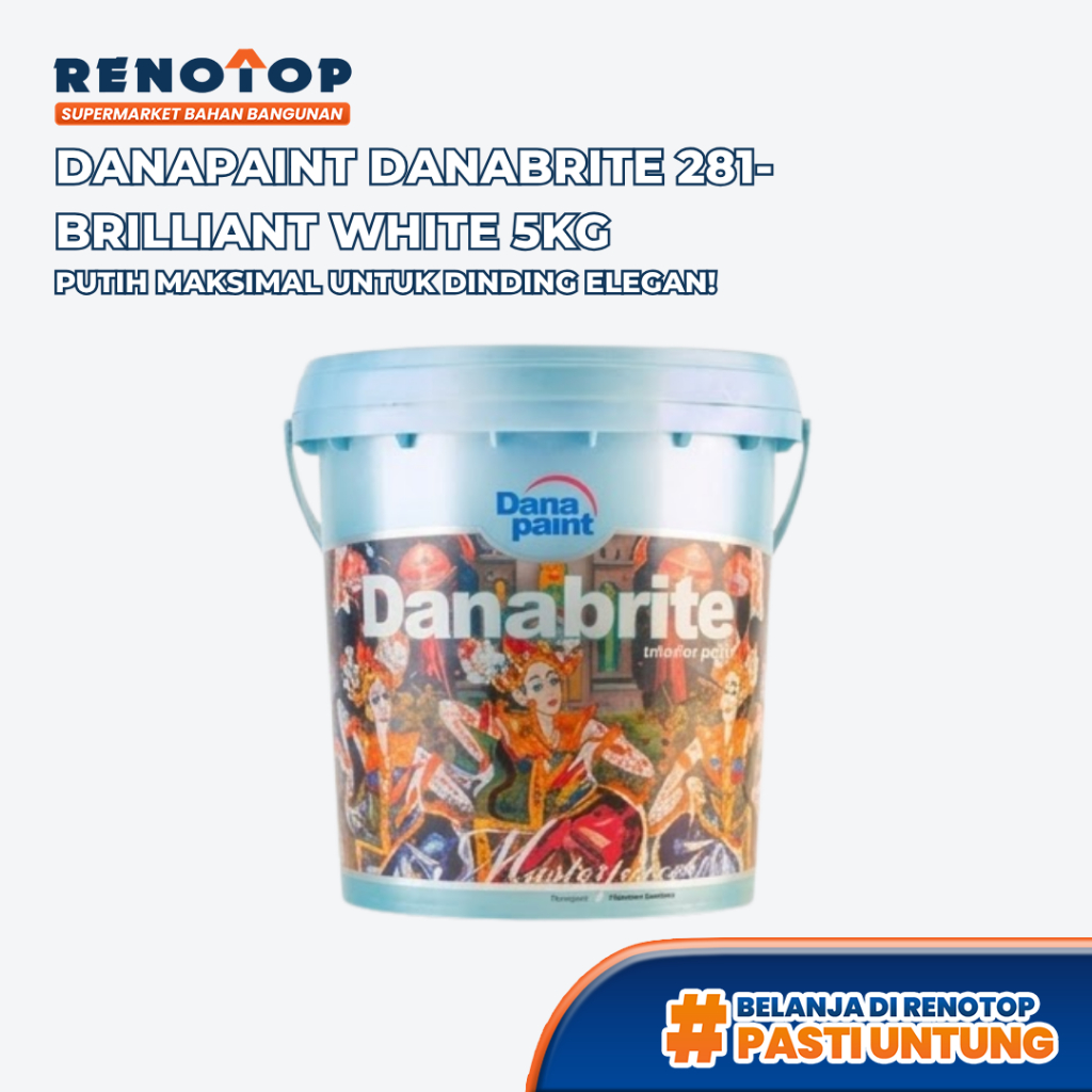 Renotop Danapaint Danabrite Cat Tembok Interior Pilihan Kemasan