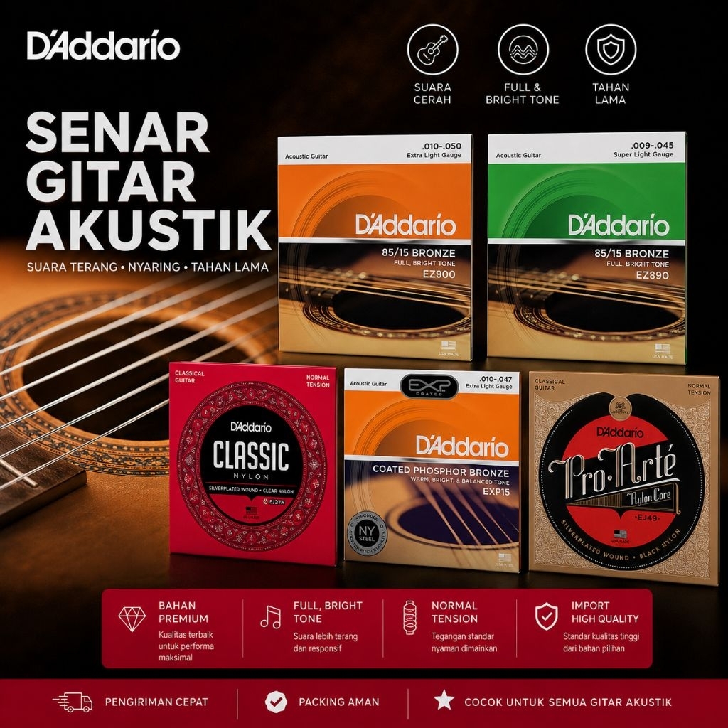 Senar Gitar Akustik D'Addario