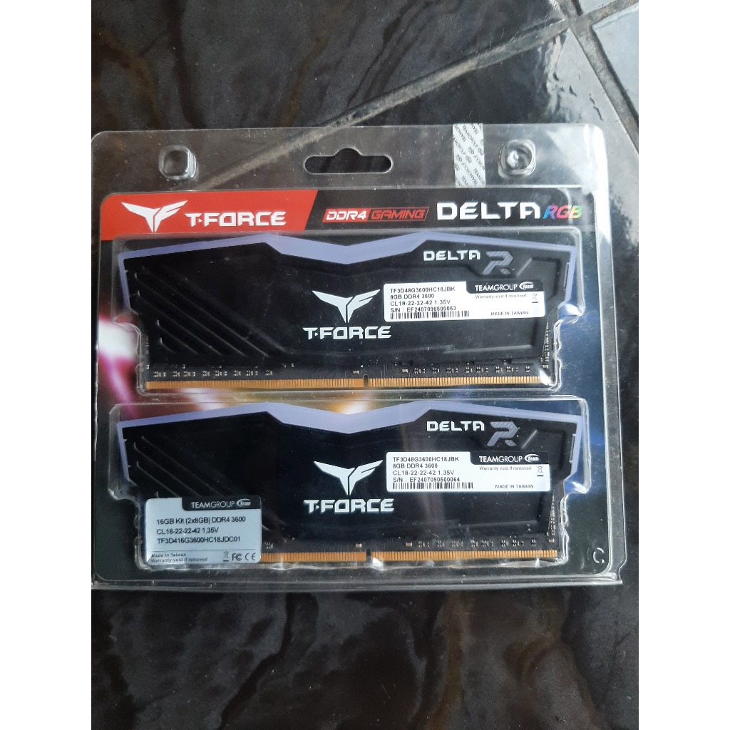 RAM DDR4 16GB KIT TEAM T FORCE DELTA
