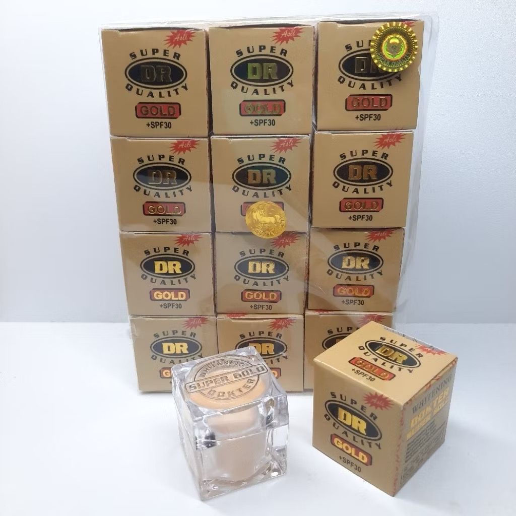 12pcs Cream Dr Gold Holo Kuda Super Quality