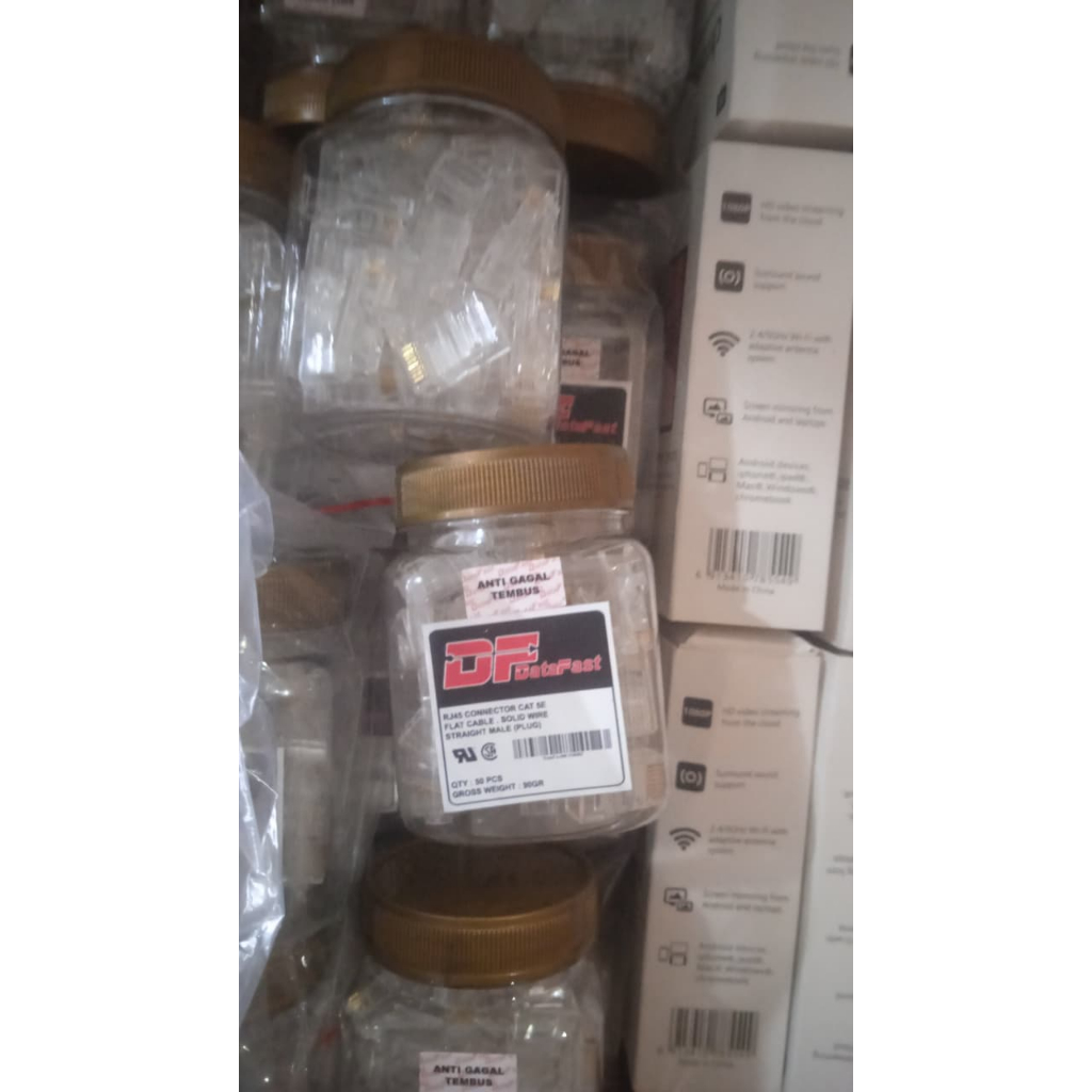 CONNECTOR RJ 45 CAT 5-CAT 6  DATA FAST ANTI GAGAL
