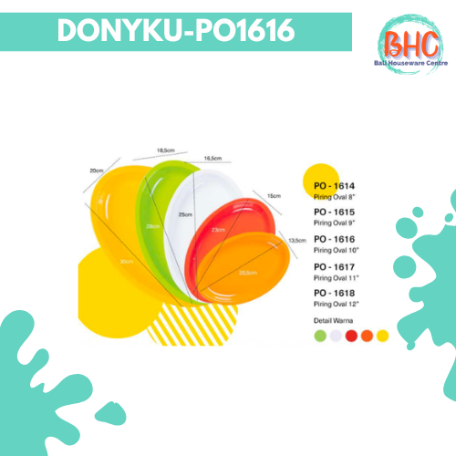 PIRING MELAMIN OVAL - DONYKU