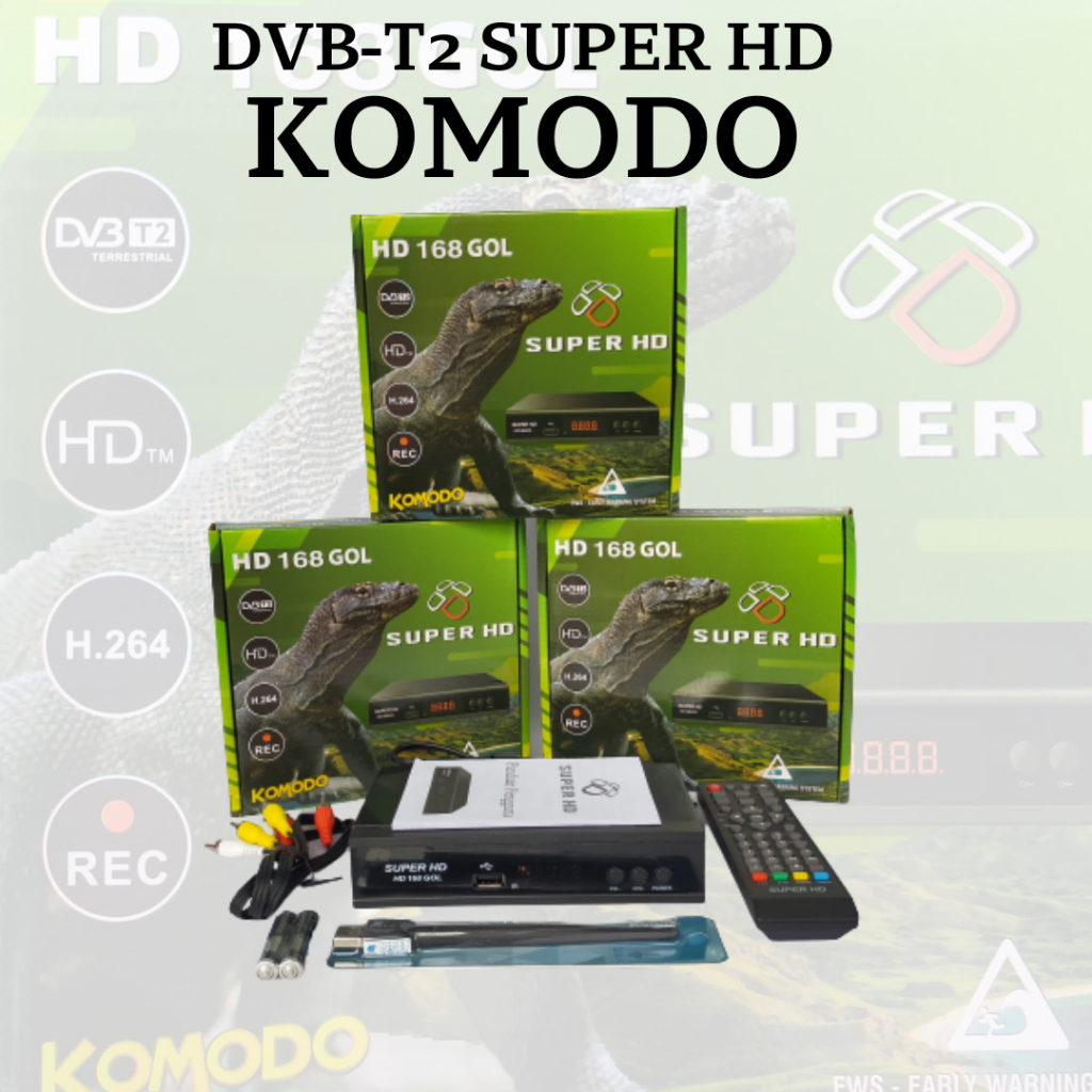 Set Top Box Komodo Chipset Montage DVB-T2 / STB Komodo rekomendasi Kominfo Terbaru