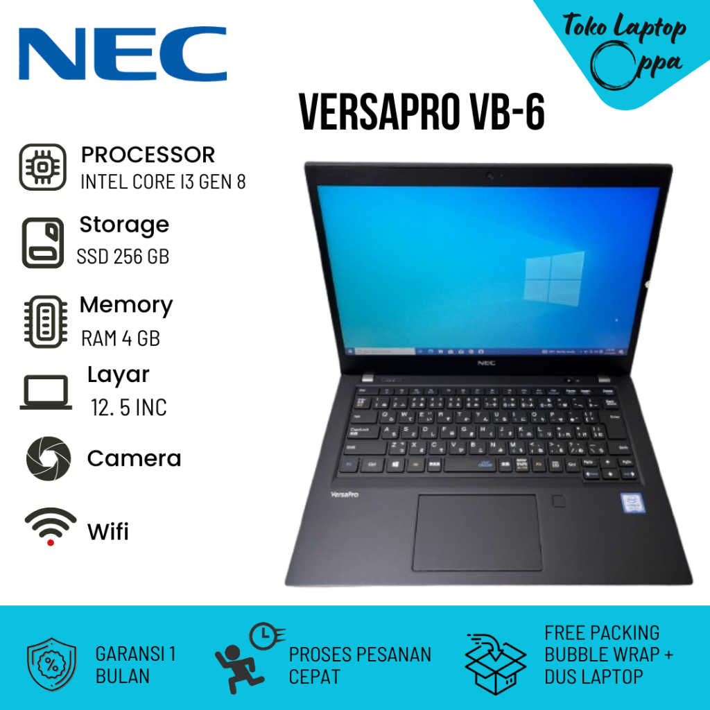 NEC VersaPro VB-6 notebook bisnis ultra ringan