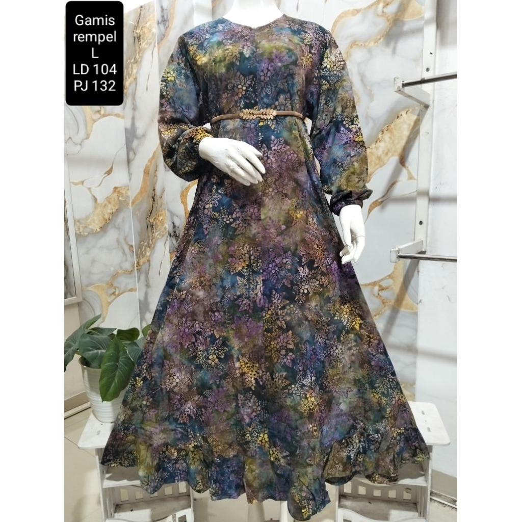 Kinanthi / Gamis Rempel Kinanthi / Kinanthi Batik Nusantara