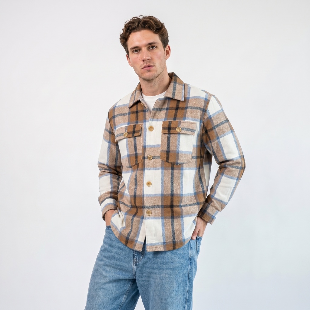 Woodsman Flannel Over Shirt Jacket – Kemeja Jaket Pria Kotak Premium Vol. 4