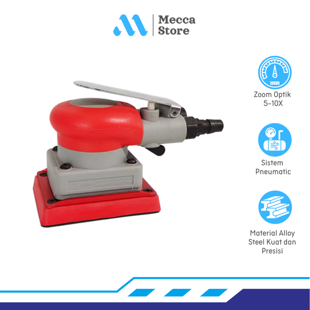 Mesin Amplas Angin Air Orbital Sander Pneumatic Square