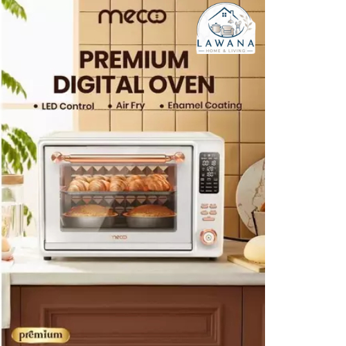 Mecoo Oven Listrik + Air Fryer Premium Digital 38 Liter Low Watt