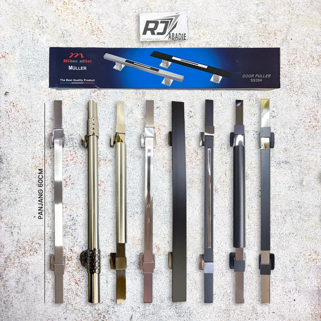 [1SET/2PCS] Pull Handle Muller Tarikan Pintu Kupu Tarung Stainless Muller 60cm 600mm 24”