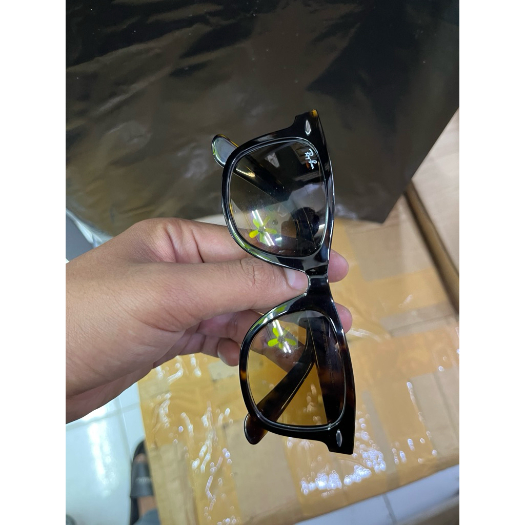 KACAMATA RAYBAN WAYFERER SIZE 50 TORTOISE LENSA GRADASI COKLAT second ori