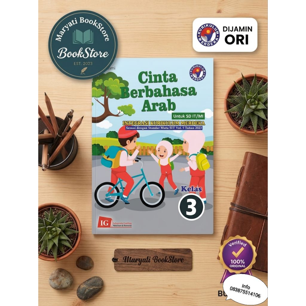 Cinta Berbahasa Arab - Buku Bahasa Arab - Buku Cinta Berbahasa Arab Untuk SD MI/IT Kelas 3 Kurikulum