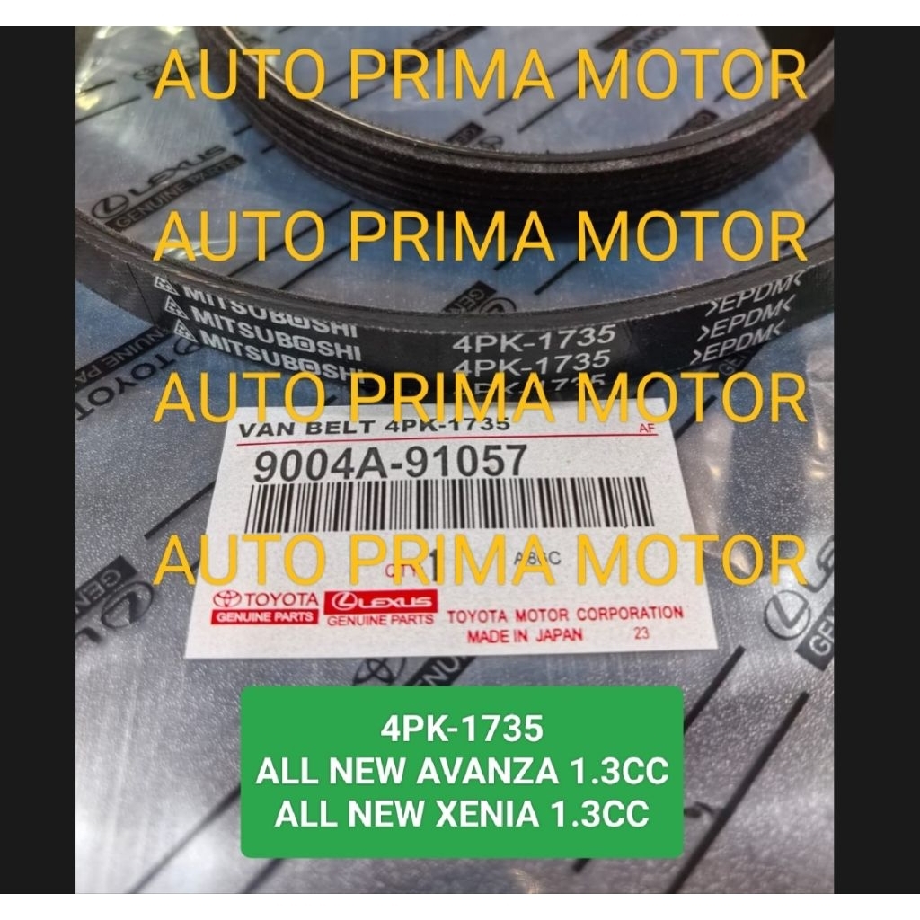 FAN VAN V BELT TALI KIPAS BELTING 4PK1735 ALL NEW AVANZA XENIA 1.3CC 4PK-1735
