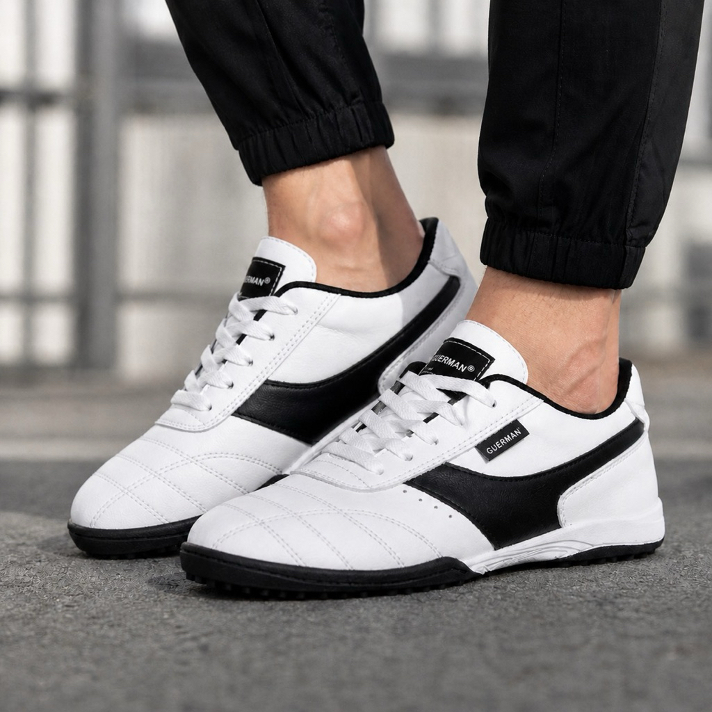 MK-1701GURR Black Sepatu Golf Pria Red 38.44 Sepatu Casual Olahraga Bergigi Sport Golf Shoes