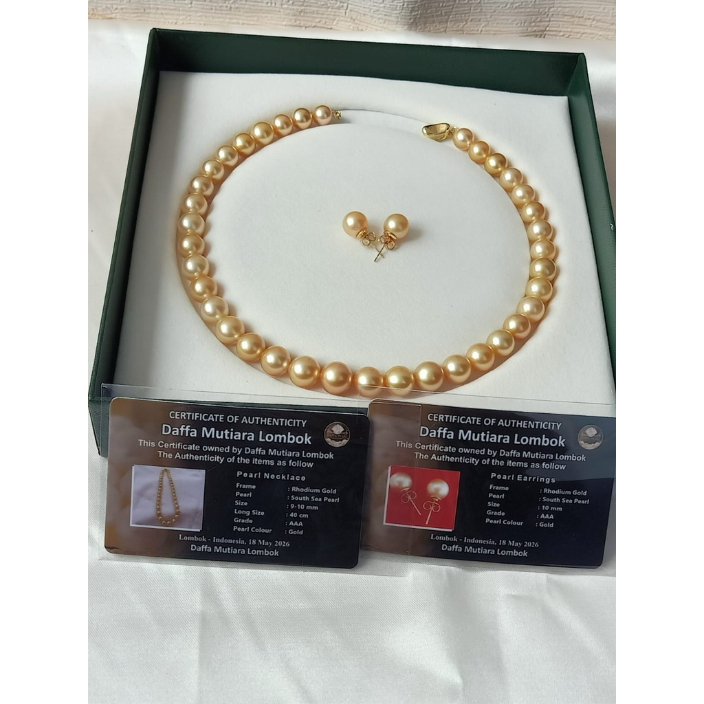mutiara laut grade AAA bersertifikat free anting tusuk mutiara laut mewah