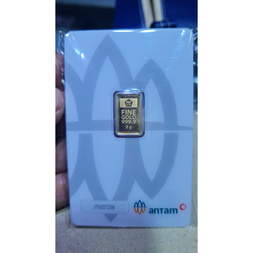 Logam Mulia Emas Antam 2 Gram - Kadar 99.99%, Kemasan Certicard, Keamanan Investasi