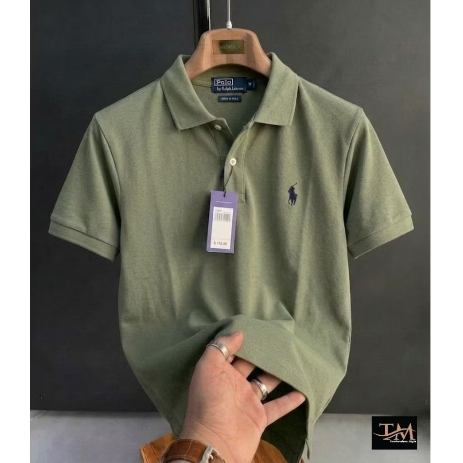 Koas Polos Pria / Baju Kaos Kerah Pria Branded /Koas Krah Polo Shirt Pria Premium HQ