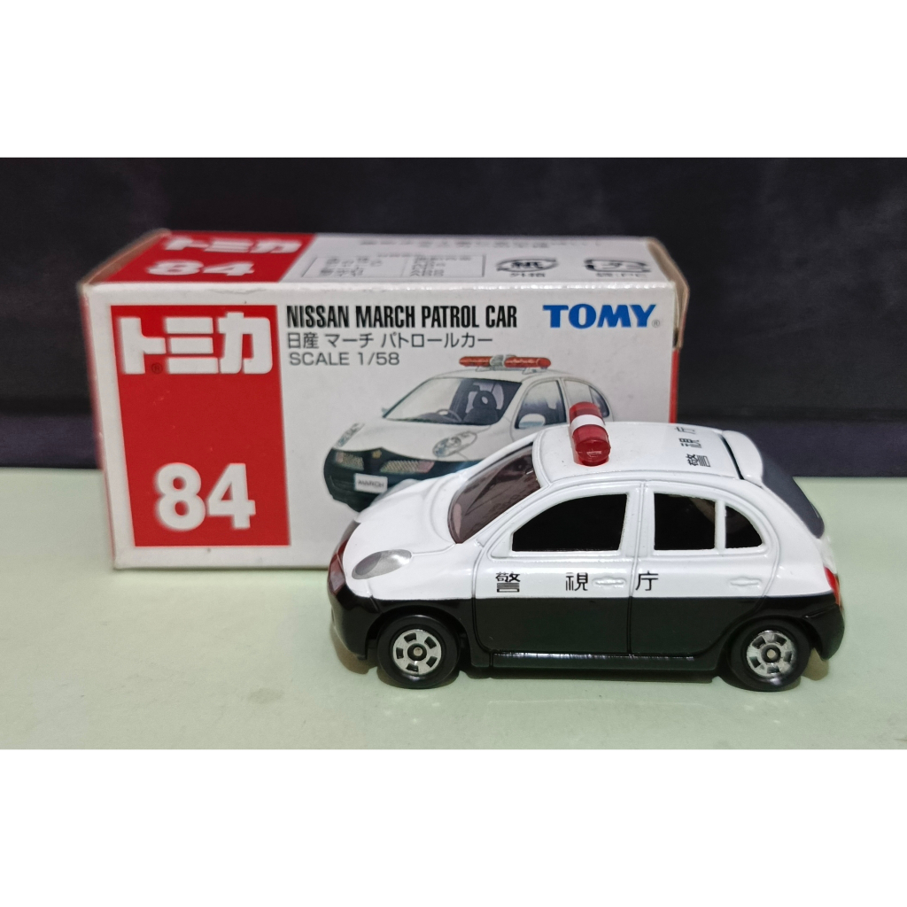 Diecast Tomica Tomy Biru 84 NISSAN MARCH PATROL CAR
