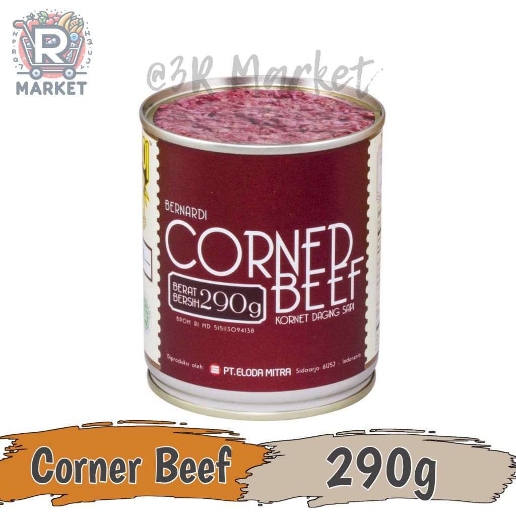 Bernardi Corned Beef / Kornet Daging Sapi Bernardi Kaleng Besar