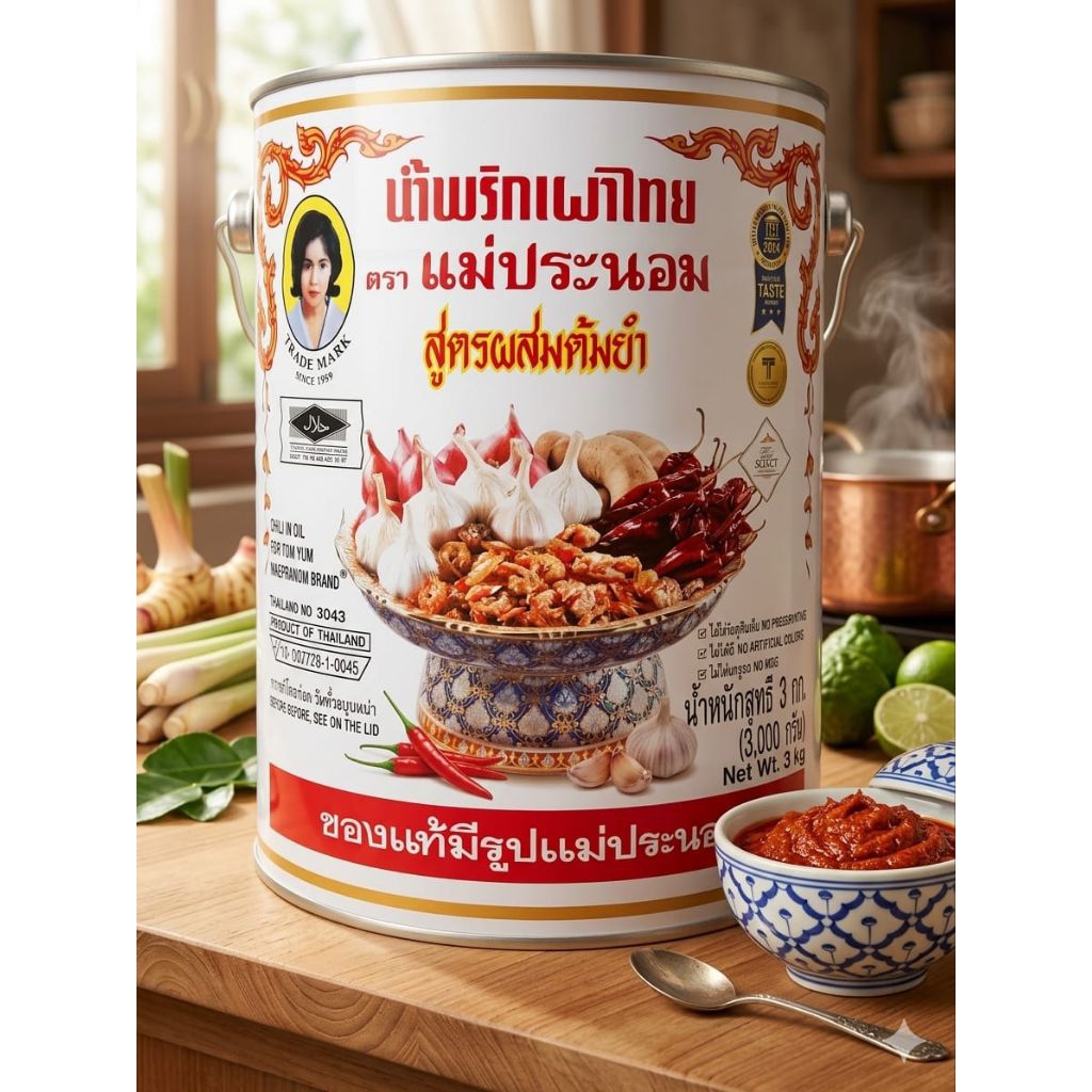 Tom Yum maepranom chili in oil 3kg