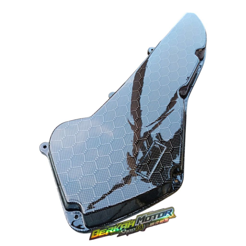 Tutup Filter PCX 160 Model Slime Carbon Hexagon