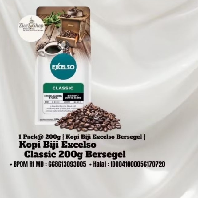 Coffee Bean Excelso Classic 200g- Kopi Biji Excelso Classic