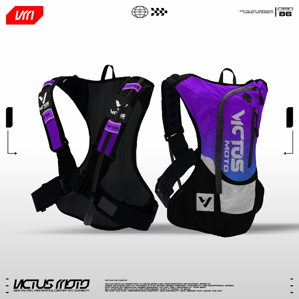 Tas Hydropack / Tas Hydrobag Enduro Trail Adventure Victus Violaceus
