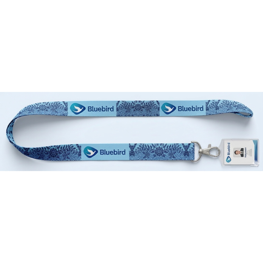 Lanyard Taksi Bluebird/Gantungan ID Card Taksi Bluebird
