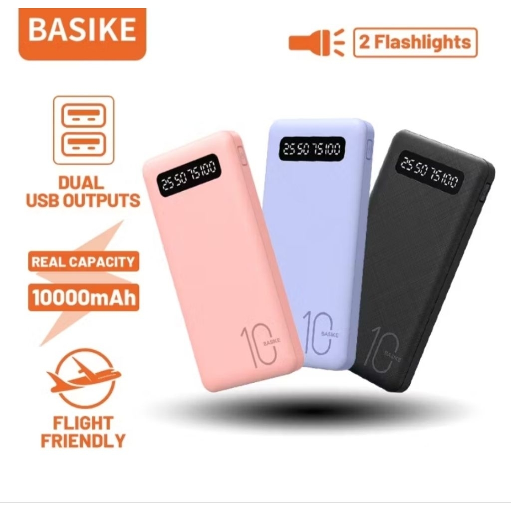 POWERBANK KIVEE BASIKE 10000MAH POWER BANK REMAX ORIGINAL FAST CHARGER