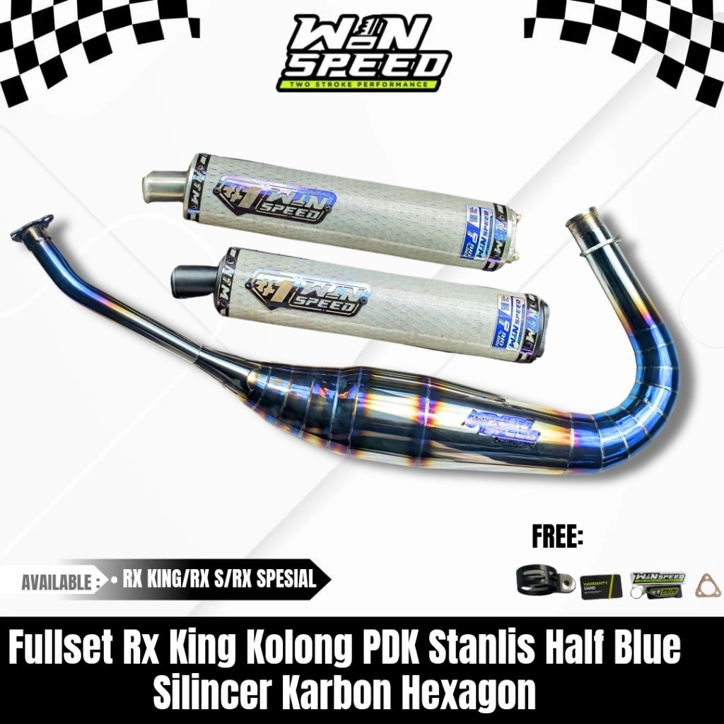 Knalpot Kolong Rxking RXZ RXS RXK RxSpesial RXT135 RZR Stainless Slincer Karbon Winspeed HANZ WIN