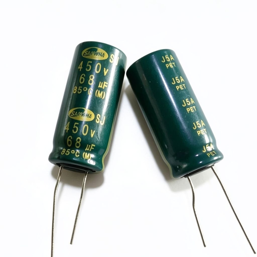 ELCO ELKO 68UF 68 UF 68 MIKRO 450V 450 VOLT KAPASITOR 68UF 450V ORIGINAL KUALITAS BAGUS