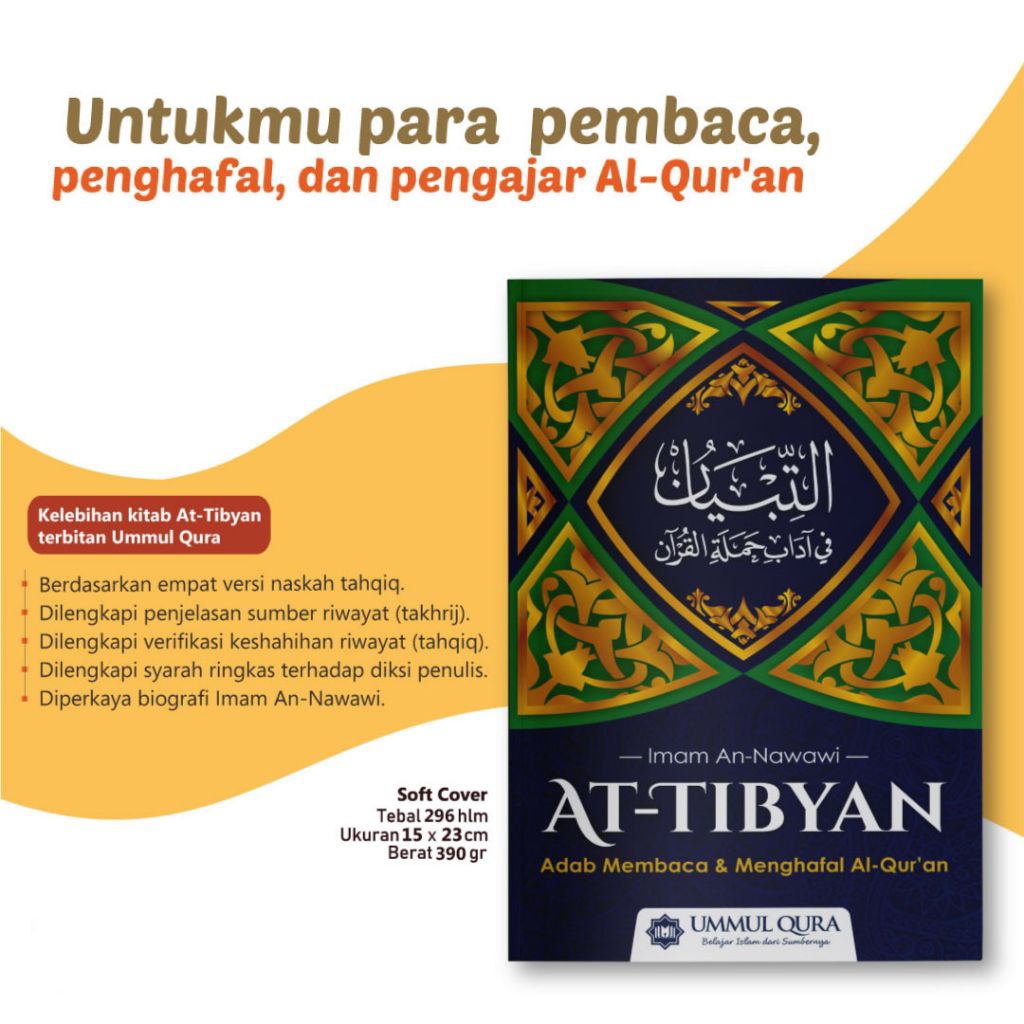 AQWAM - AT-TIBYAN NEW - Buku Kitab Adab Membaca dan Menghafal Alquran - 5 versi tahqiq - takhrij had
