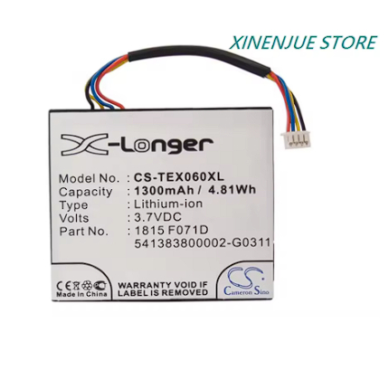 Calculator Battery 3.7V/1300mAh for Texas Instruments TI-84 C Silver,TI-84 Plus C,TI-Nspire CAS,TI-N