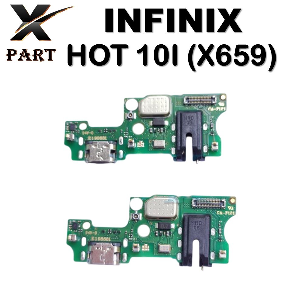 PCB PAPAN CONEKTOR CAS + MIC INFINIX HOT 10I (X659) ORIGINAL 100%