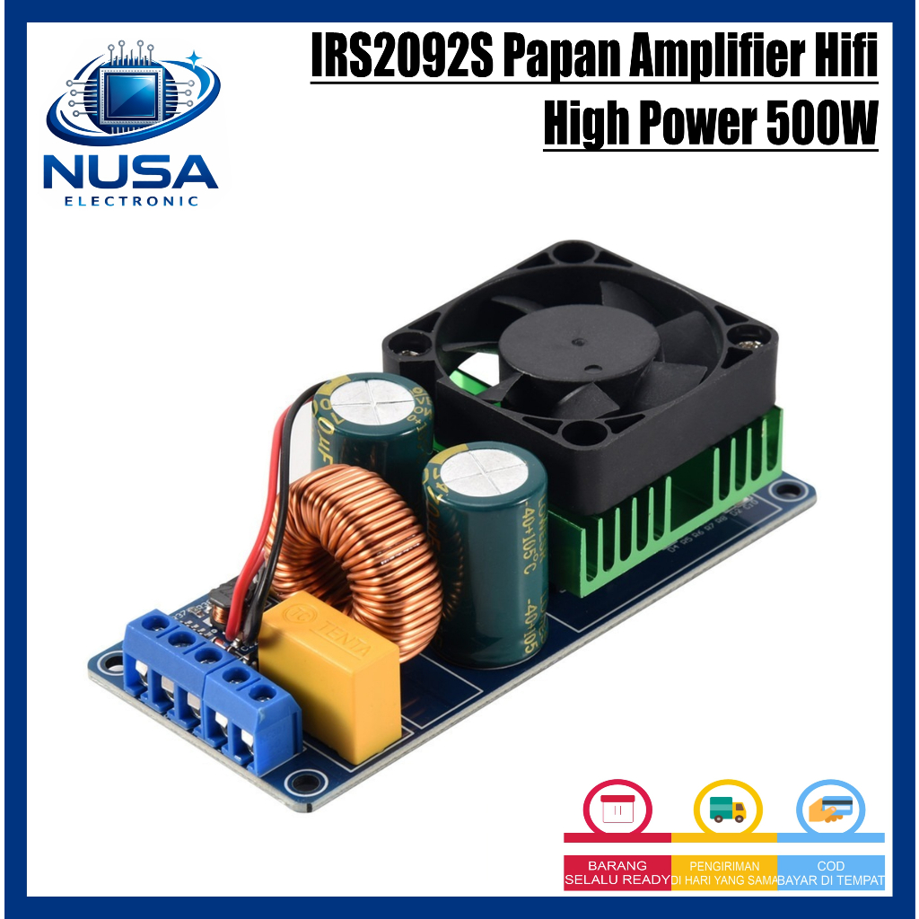 TERBARU IRS2092S Papan Amplifier Hifi Digital High Power 500W Class D Mono Super LM3886