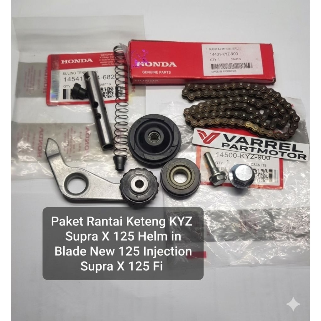 PAKET RANTAI KETENG SUPRA X 125 Fi INJEKSI KYZ SULING TENSIONER