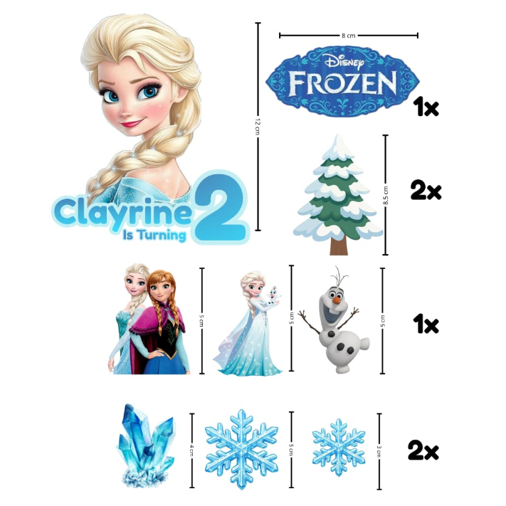 Topper Elsa Frozen // Topper Frozen // Topper Custom Elsa Frozen // Topper Custom Frozen // Hiasan C