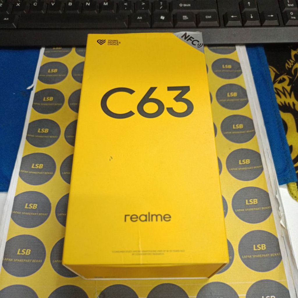 DUS BOX/KOTAK HANDPHONE REALME C63 ORIGINAL BEKAS