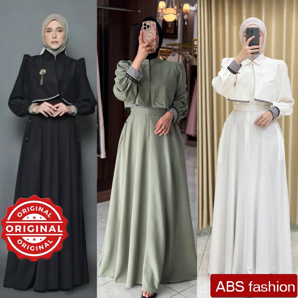 KURSIEN KARZAI DR25, Gamis simpel elegan & berkelas, Kain Cotton of polyester
