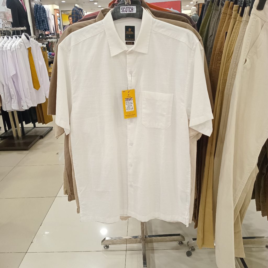 Scotch & Co Kemeja Polos Linen