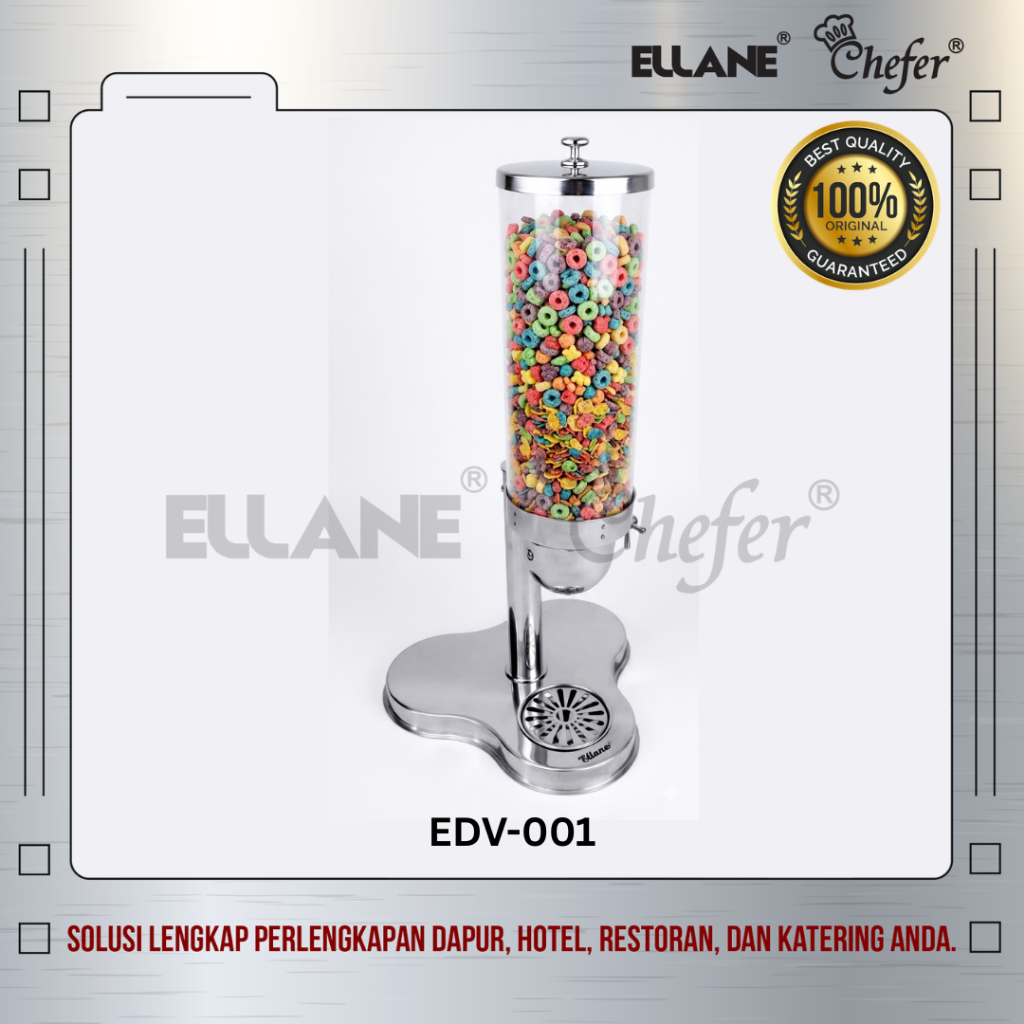 CEREAL DISPENSER SINGLE S/S EDV-001