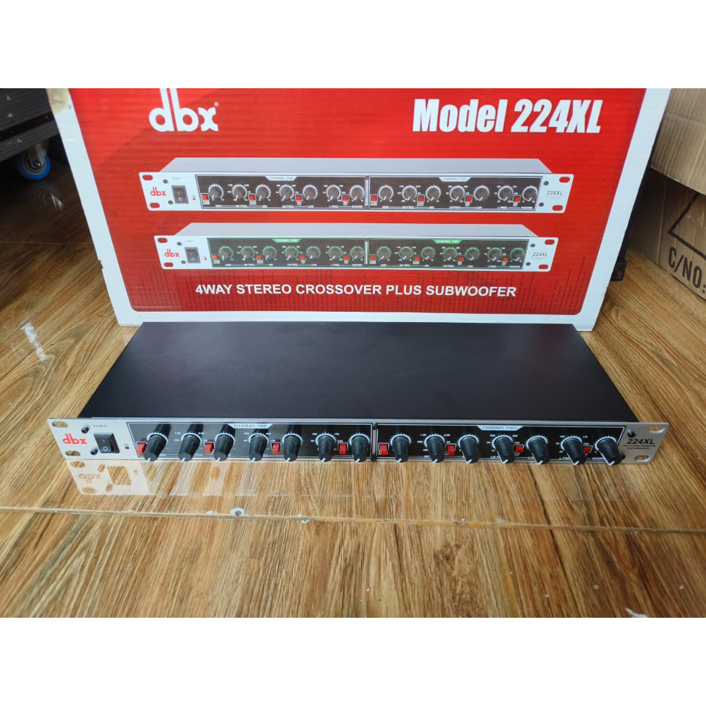 Crossover DBX224xl crosover 4way. Second normal segel. Kumplit dus buku