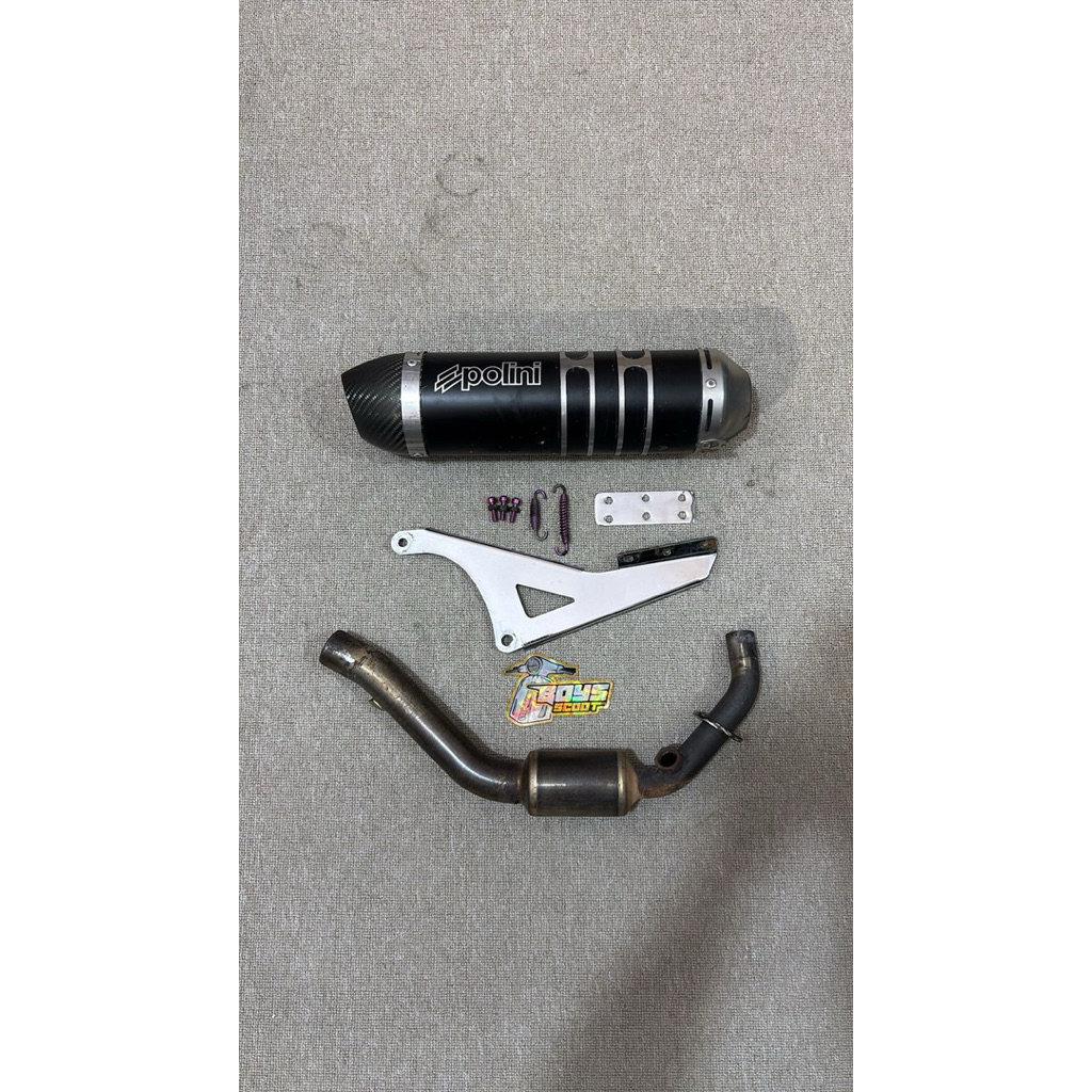 Knalpot polini evo 4T original fullsystem