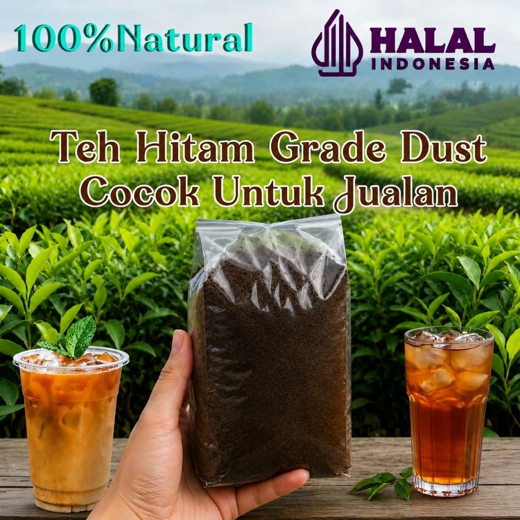 Teh Hitam Grade Dust Pilihan Teh Pekat untuk Usaha Minuman