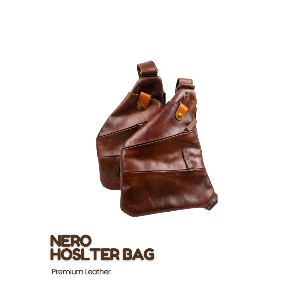 Nero Holster Bag Tas Dada Pria Model Tactical Shoulder Slingbag Kulit Premium