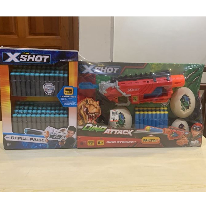 Zuru X-shot dino attack + refill peluru - READY STOCK